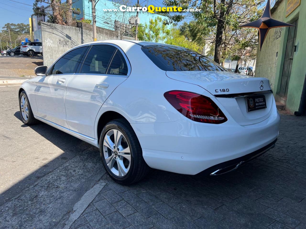 MERCEDES-BENZ   C-180 CGI AVANT. 1.61.6 FLEXTB 16V AUT.   BRANCO 2018 1.6 GASOLINA - Loja