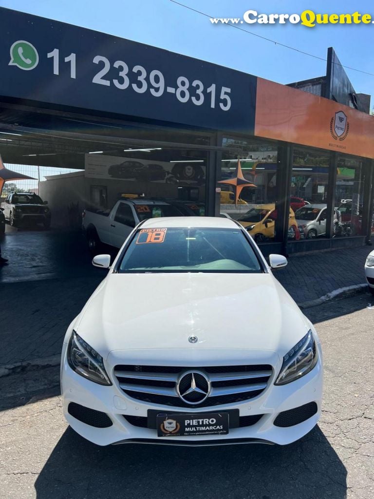 MERCEDES-BENZ   C-180 CGI AVANT. 1.61.6 FLEXTB 16V AUT.   BRANCO 2018 1.6 GASOLINA - Loja