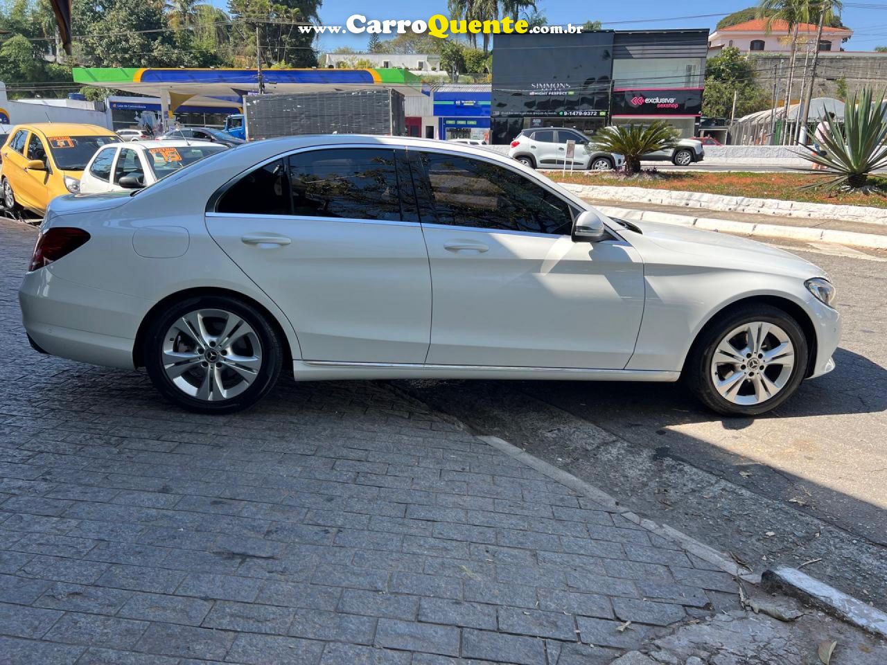 MERCEDES-BENZ   C-180 CGI AVANT. 1.61.6 FLEXTB 16V AUT.   BRANCO 2018 1.6 GASOLINA - Loja