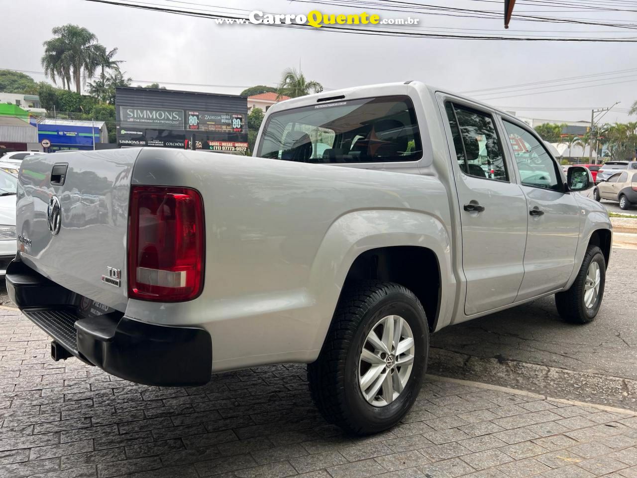 VOLKSWAGEN   AMAROK SE CD 2.0 16V TDI 4X4 DIESEL   PRATA 2018 2.0 DIESEL - Loja