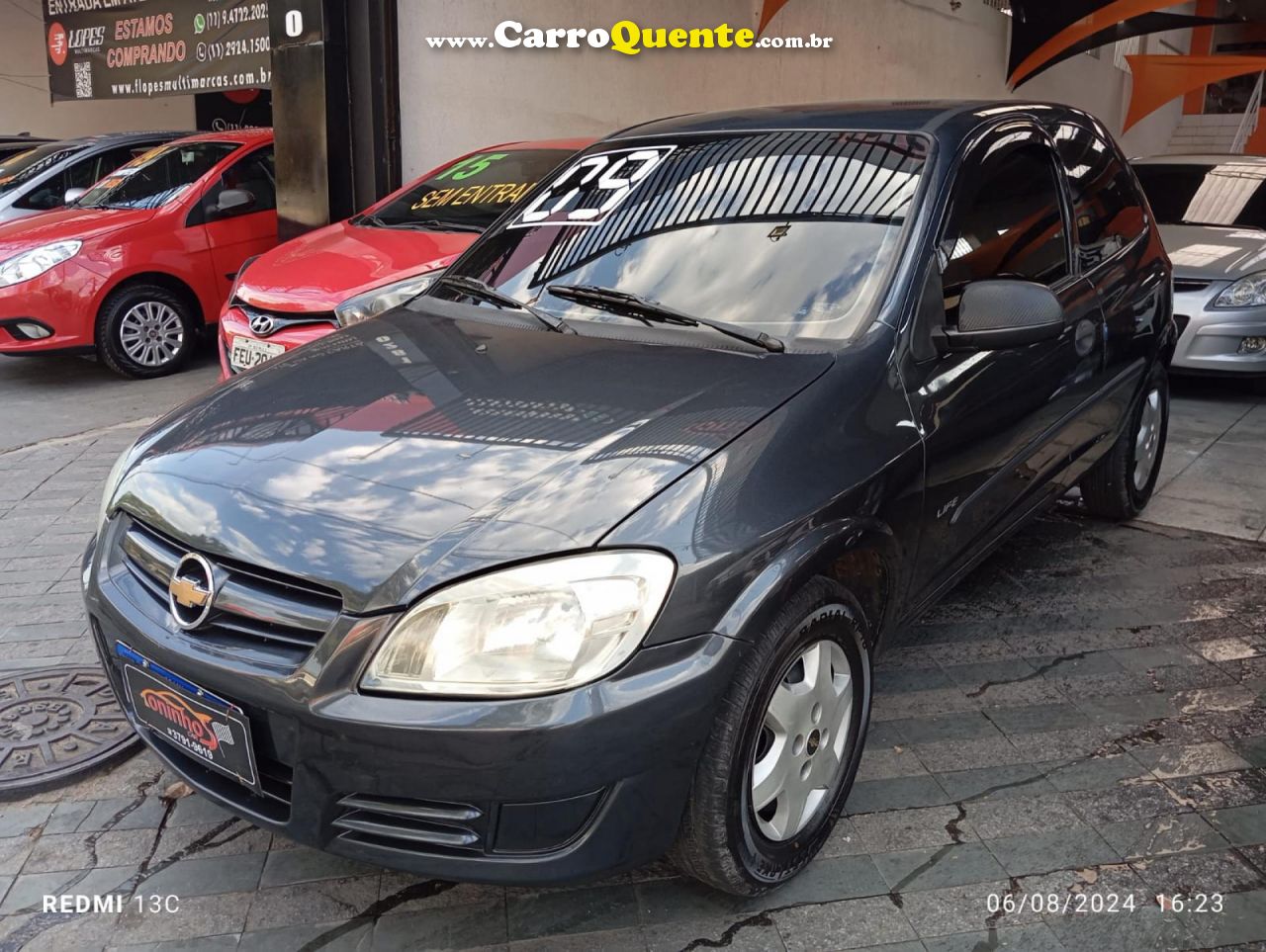 CHEVROLET   CELTA LIFE LS 1.0 MPFI 8V FLEXPOWER 3P   CINZA 2009 1.0 FLEX - Loja