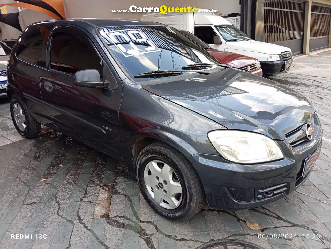 CHEVROLET   CELTA LIFE LS 1.0 MPFI 8V FLEXPOWER 3P   CINZA 2009 1.0 FLEX - Loja