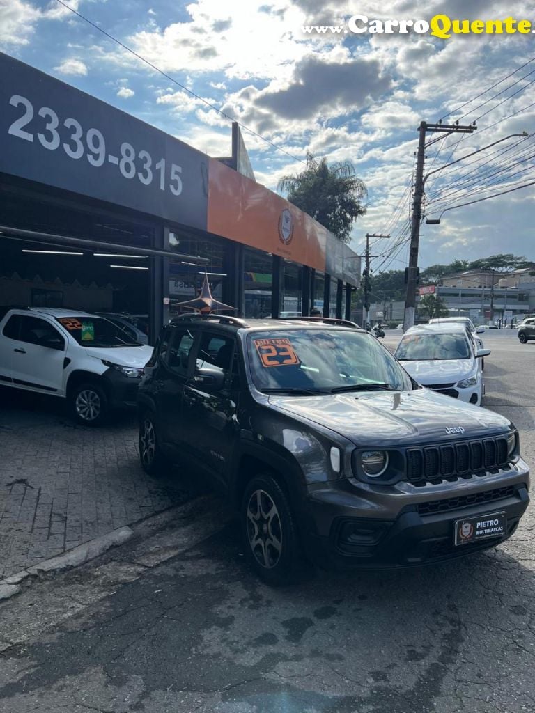 JEEP   RENEGADE SPORT T270 1.3 TB 4X2 FLEX AUT.   CINZA 2023 1.3 FLEX - Loja