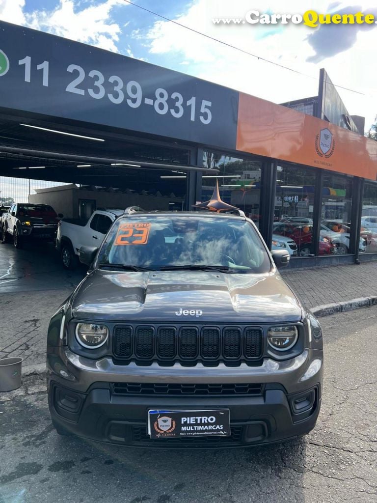 JEEP   RENEGADE SPORT T270 1.3 TB 4X2 FLEX AUT.   CINZA 2023 1.3 FLEX - Loja