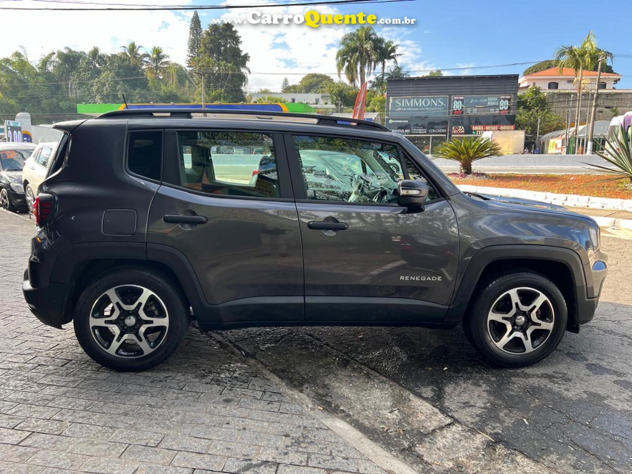 JEEP   RENEGADE SPORT T270 1.3 TB 4X2 FLEX AUT.   CINZA 2023 1.3 FLEX - Loja