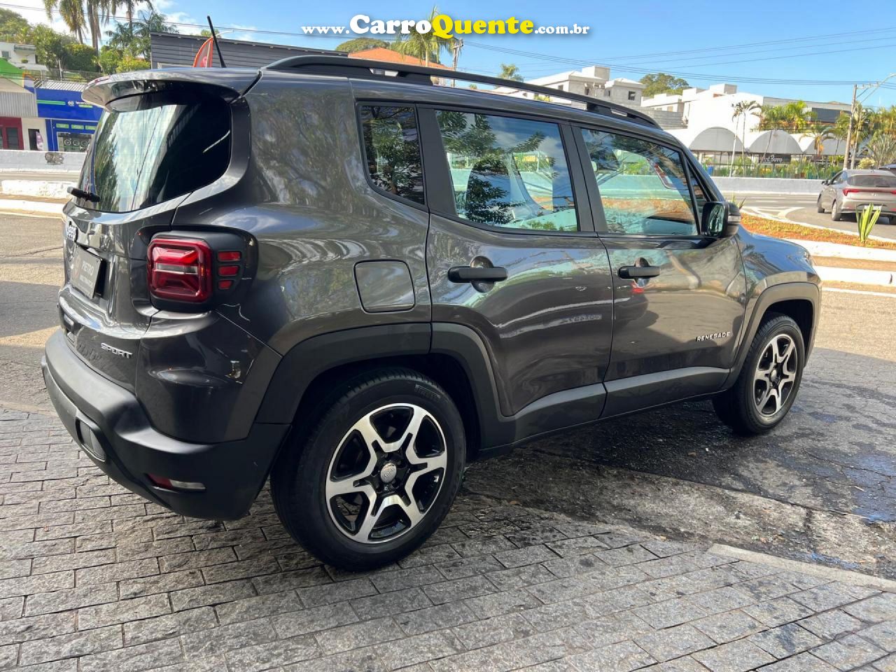 JEEP   RENEGADE SPORT T270 1.3 TB 4X2 FLEX AUT.   CINZA 2023 1.3 FLEX - Loja