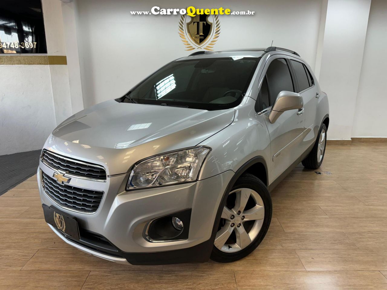 CHEVROLET   TRACKER LTZ 1.8 16V FLEX 4X2 AUT.   PRATA 2014 1.8 FLEX - Loja