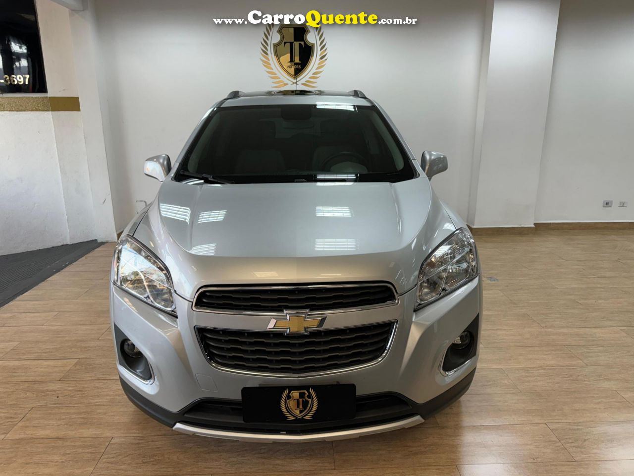 CHEVROLET   TRACKER LTZ 1.8 16V FLEX 4X2 AUT.   PRATA 2014 1.8 FLEX - Loja