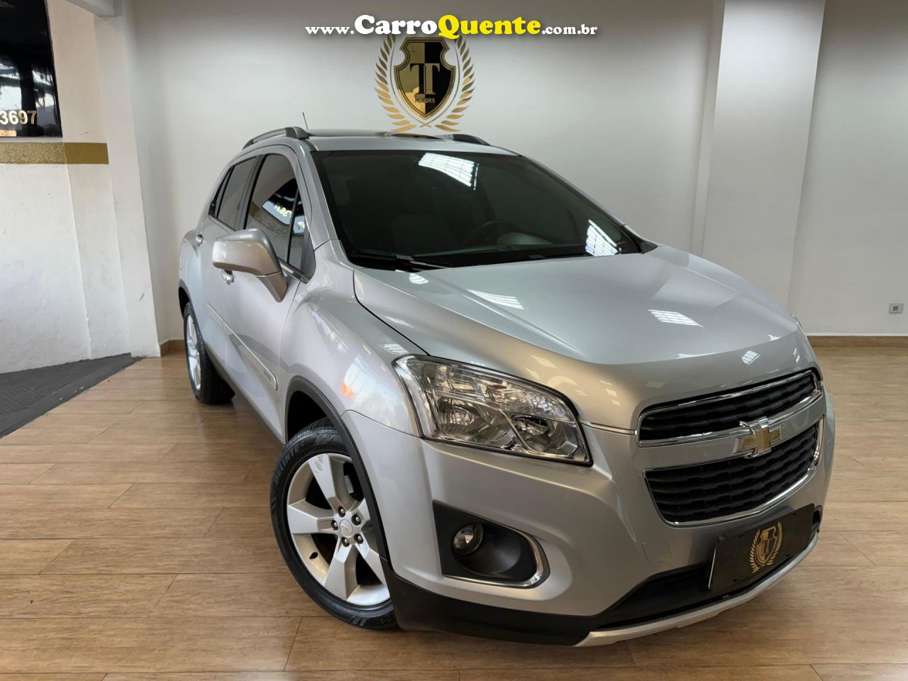 CHEVROLET   TRACKER LTZ 1.8 16V FLEX 4X2 AUT.   PRATA 2014 1.8 FLEX - Loja