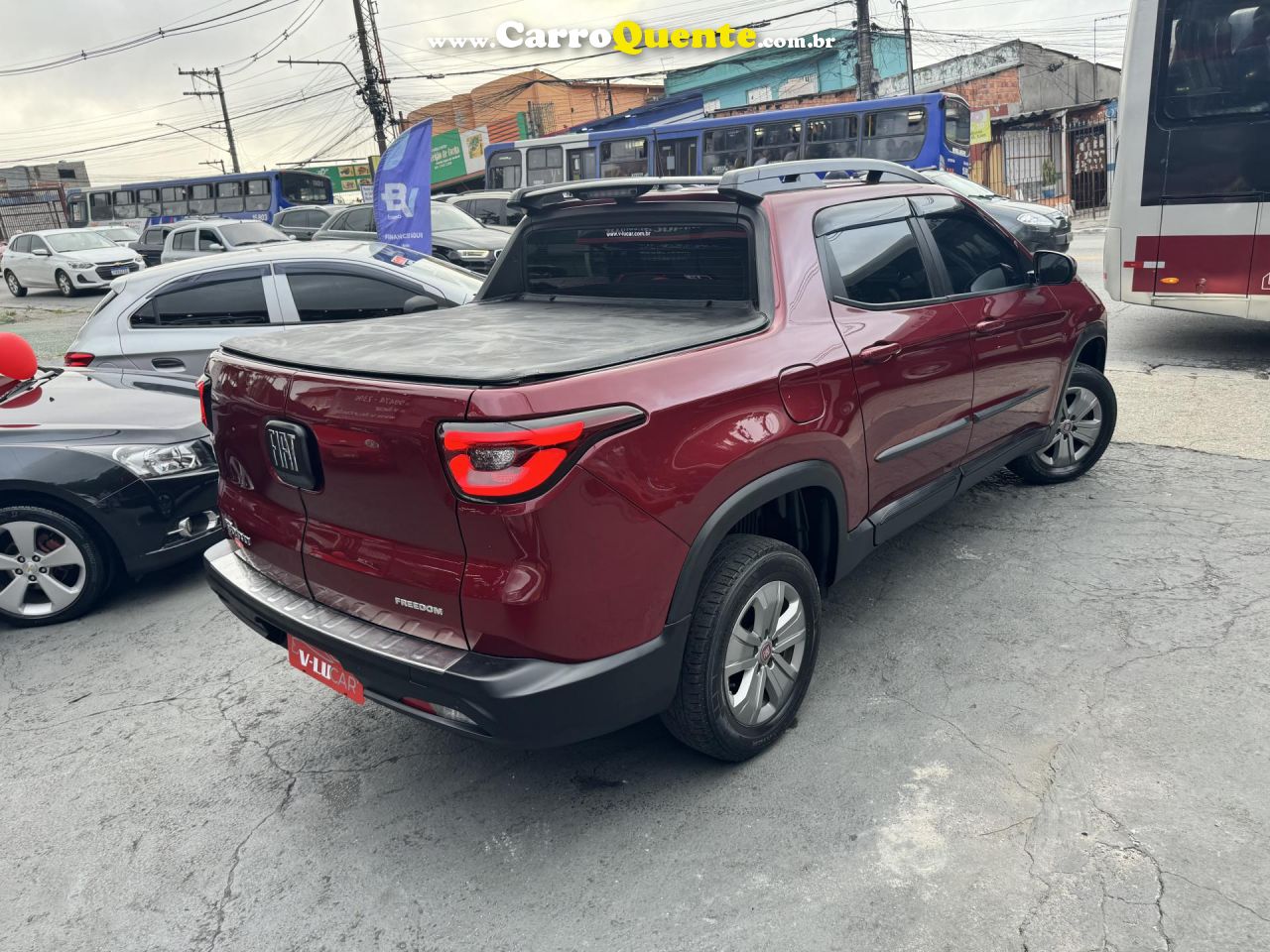 FIAT   TORO FREEDOM 1.8 16V FLEX AUT.   VERMELHO 2021 1.8 FLEX - Loja