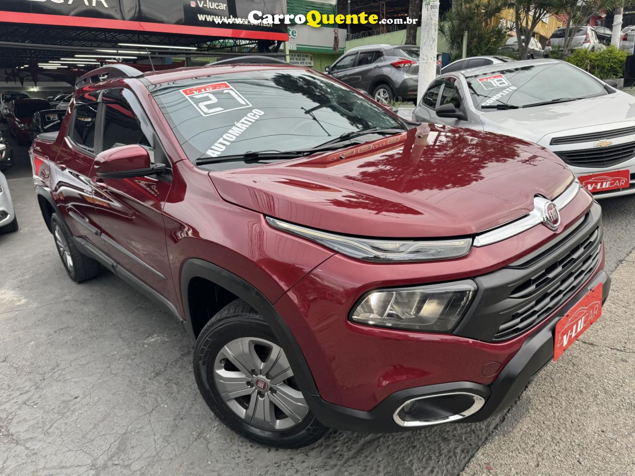 FIAT   TORO FREEDOM 1.8 16V FLEX AUT.   VERMELHO 2021 1.8 FLEX - Loja