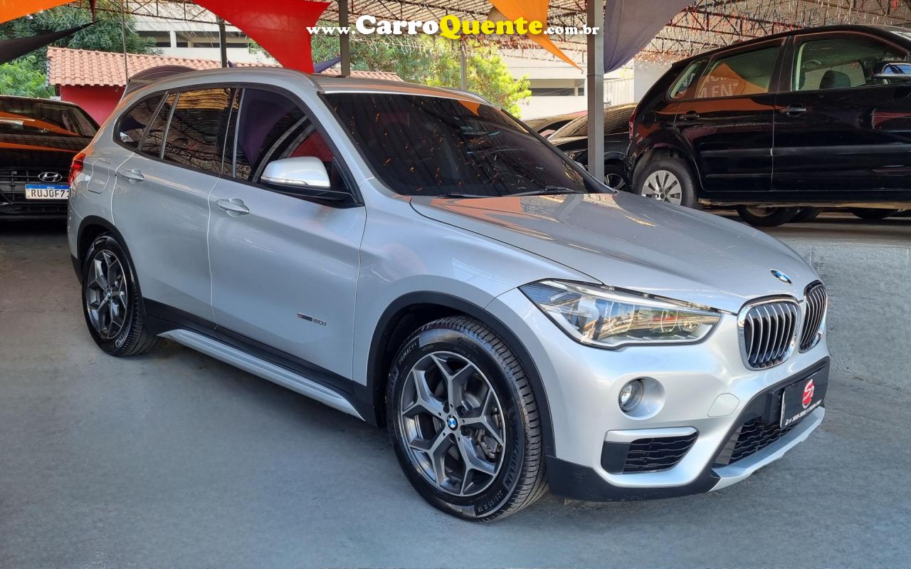 BMW   X1 SDRIVE 20I 2.02.0 TB ACTI.FLEX AUT.   PRATA 2017 2.0 FLEX - Loja