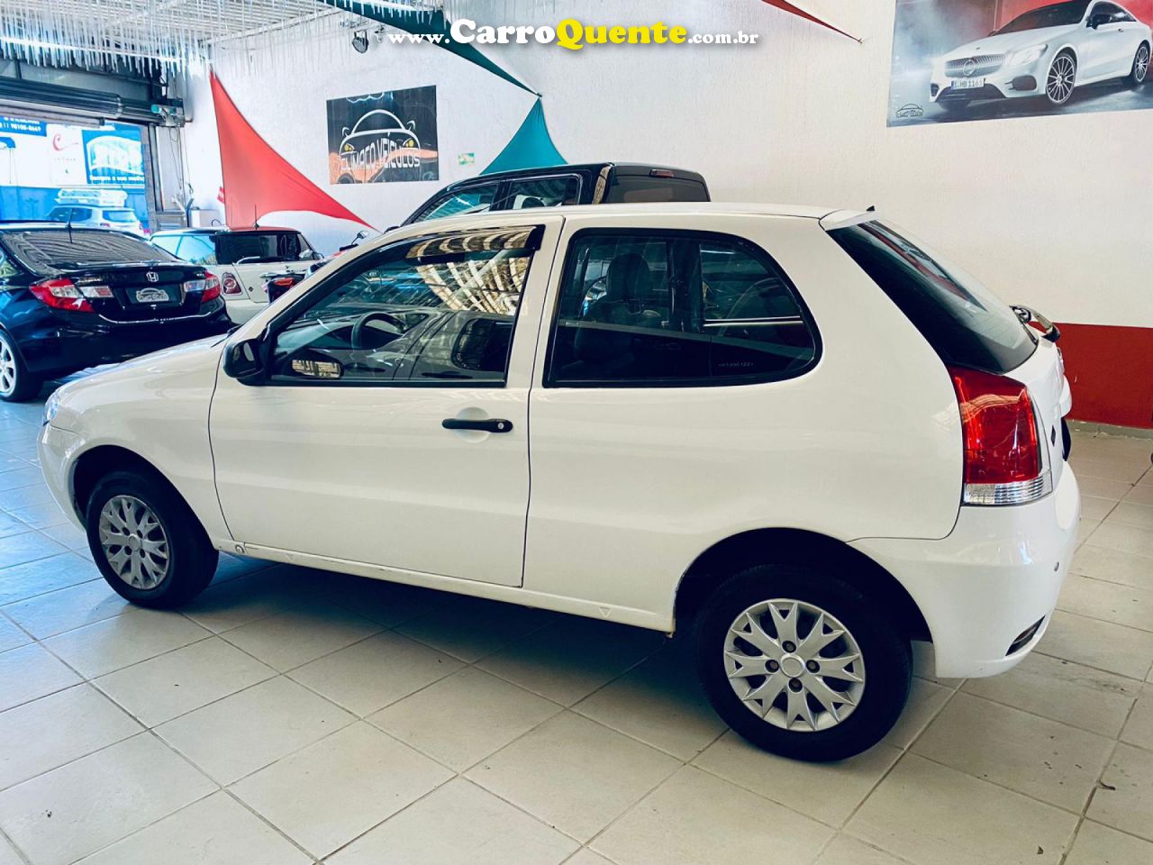 FIAT   PALIO 1.0 CELEBR. ECONOMY F.FLEX 8V 2P   BRANCO 2010 1.0 FLEX - Loja