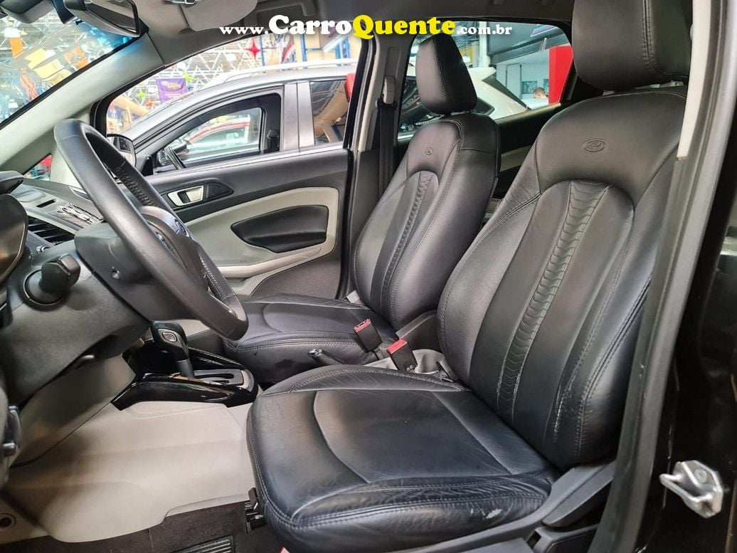 ECOSPORT 2.0 TITANIUM PLUS BANCO EM COURO ! LINDO - Loja