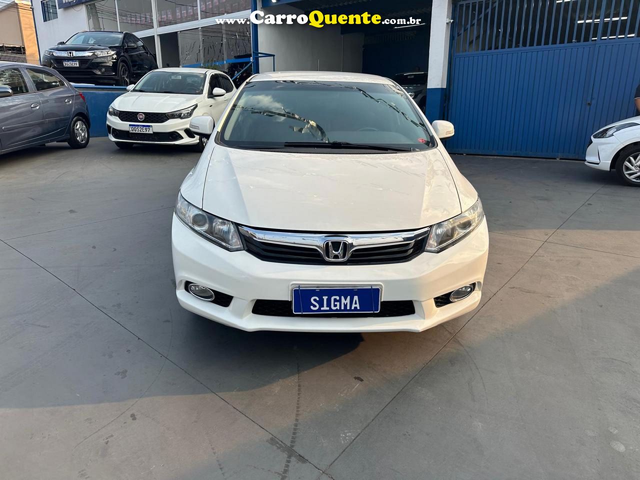 HONDA   CIVIC SEDAN LXR 2.0 FLEXONE 16V AUT. 4P   BRANCO 2014 2.0 GASOLINA - Loja