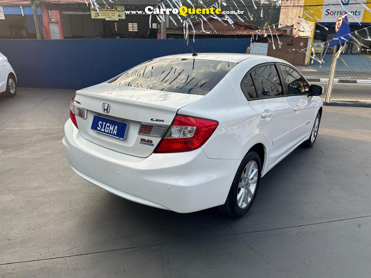 HONDA   CIVIC SEDAN LXR 2.0 FLEXONE 16V AUT. 4P   BRANCO 2014 2.0 GASOLINA - Loja