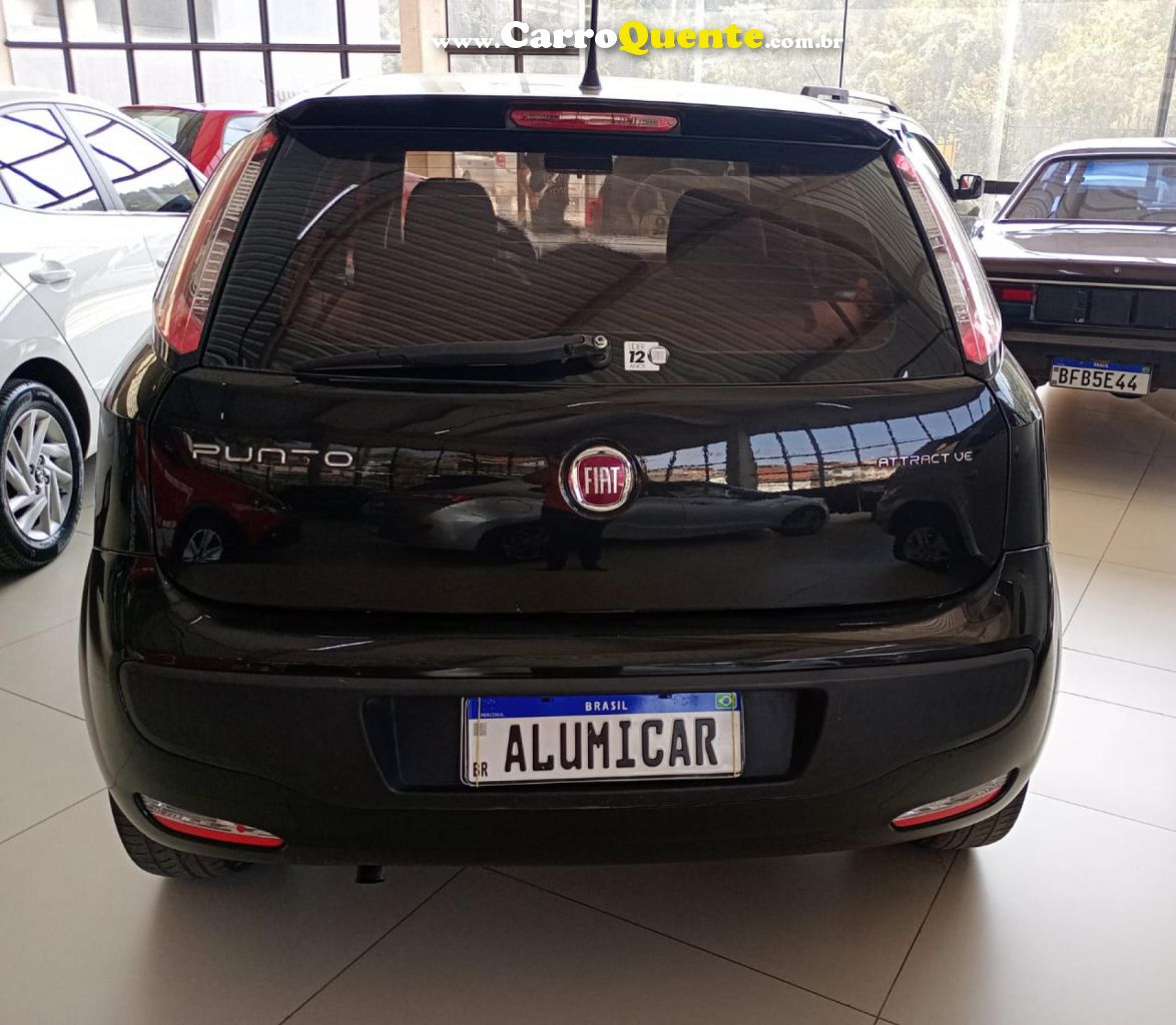 FIAT   PUNTO ATTRACTIVE 1.4 FIRE FLEX 8V 5P   PRETO 2015 1.4 FLEX - Loja