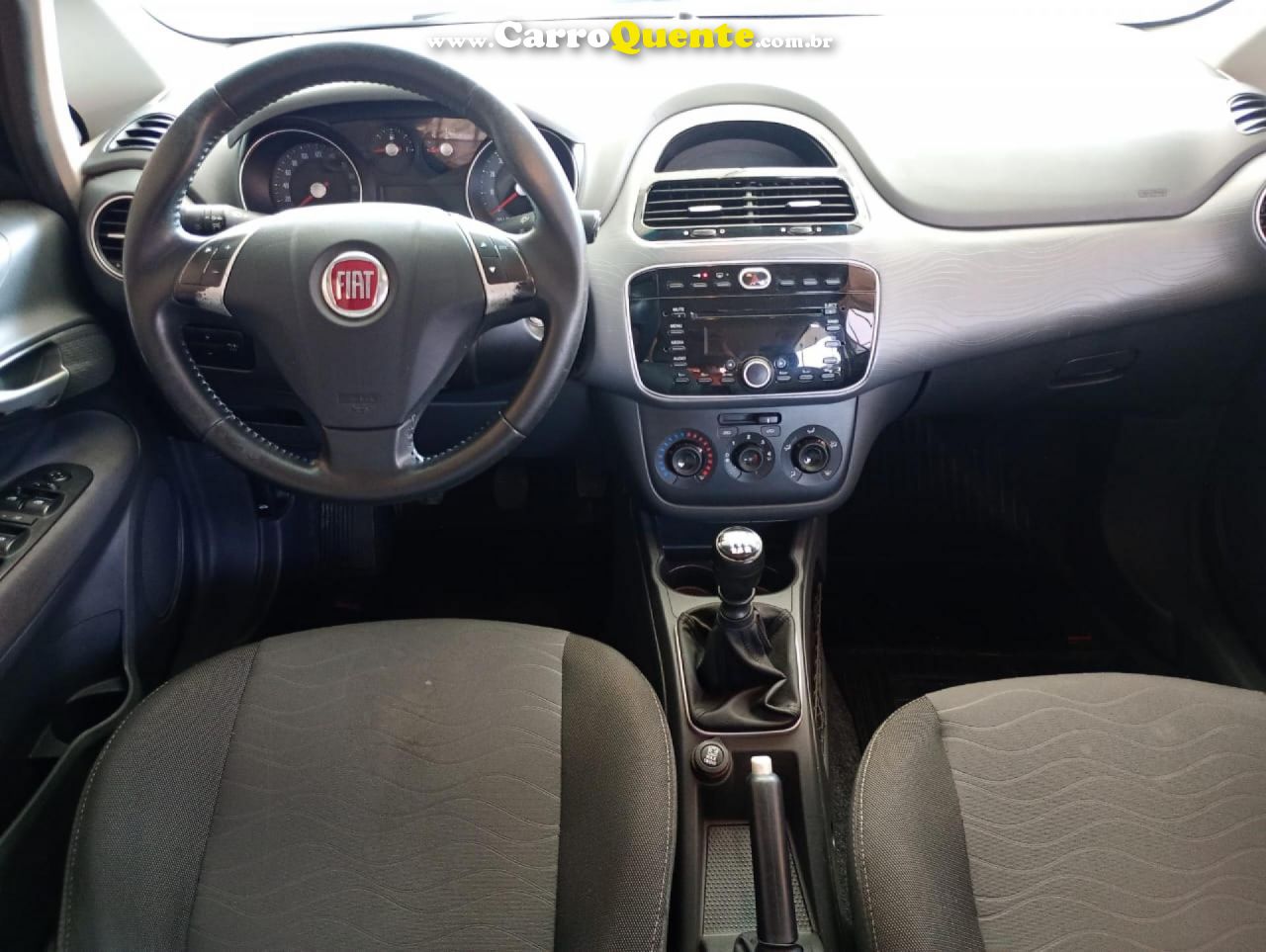 FIAT   PUNTO ATTRACTIVE 1.4 FIRE FLEX 8V 5P   PRETO 2015 1.4 FLEX - Loja