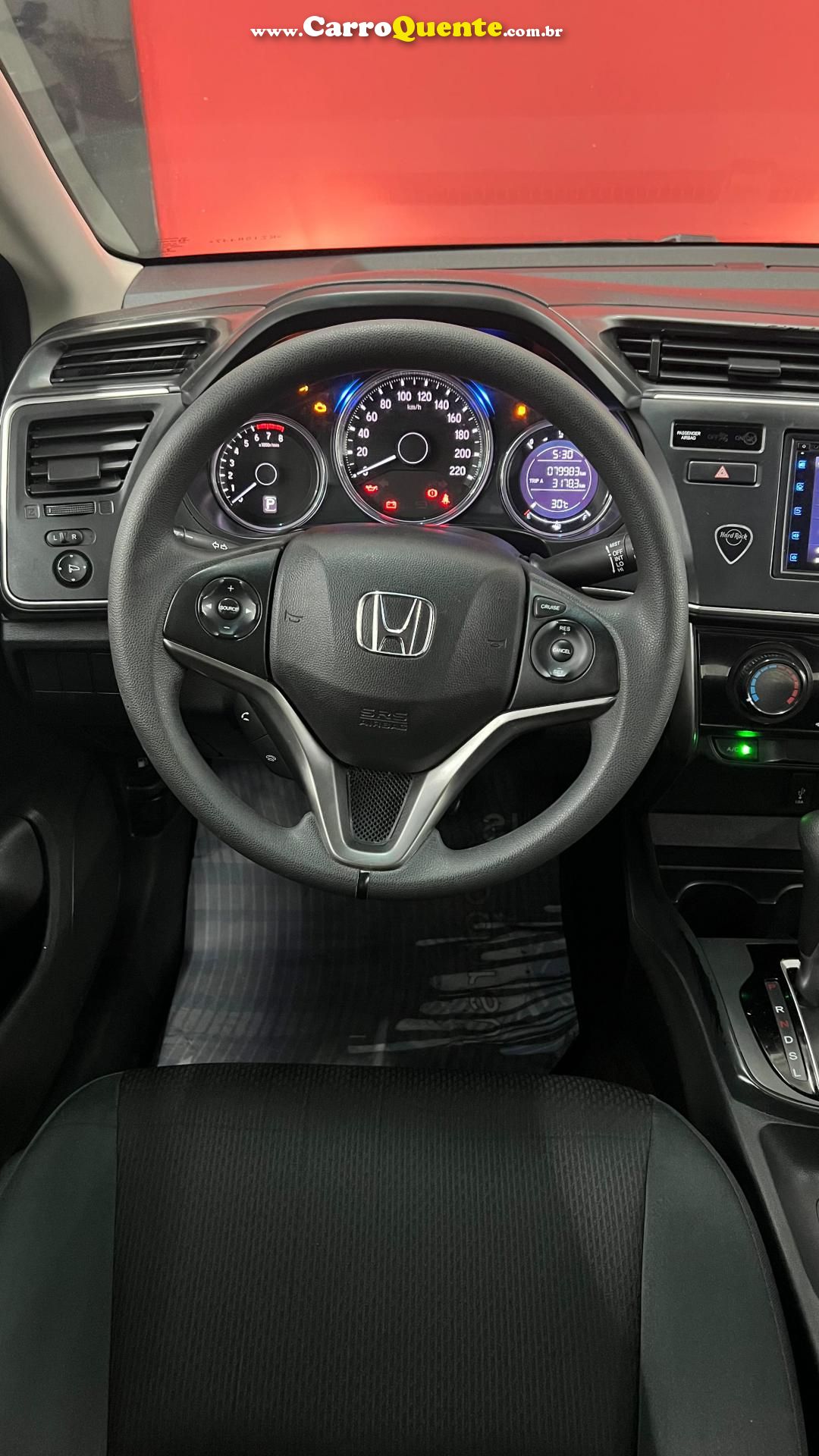 HONDA   CITY SEDAN PERSONAL 1.5 FLEX 16V AUT.   AZUL 2019 1.5 FLEX - Loja