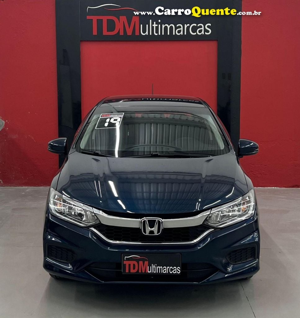 HONDA   CITY SEDAN PERSONAL 1.5 FLEX 16V AUT.   AZUL 2019 1.5 FLEX - Loja