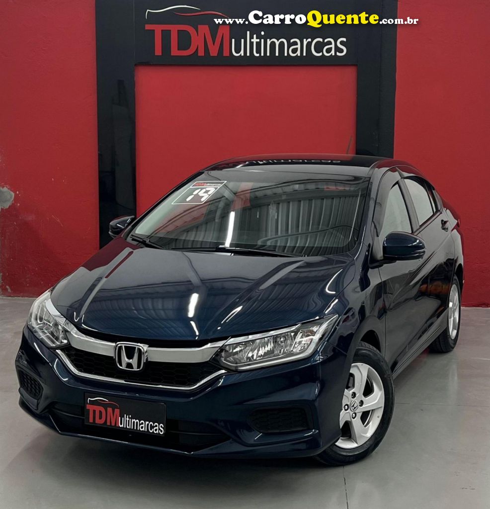 HONDA   CITY SEDAN PERSONAL 1.5 FLEX 16V AUT.   AZUL 2019 1.5 FLEX - Loja