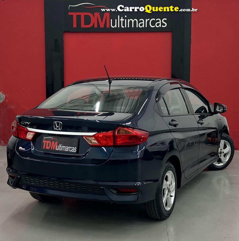 HONDA   CITY SEDAN PERSONAL 1.5 FLEX 16V AUT.   AZUL 2019 1.5 FLEX - Loja