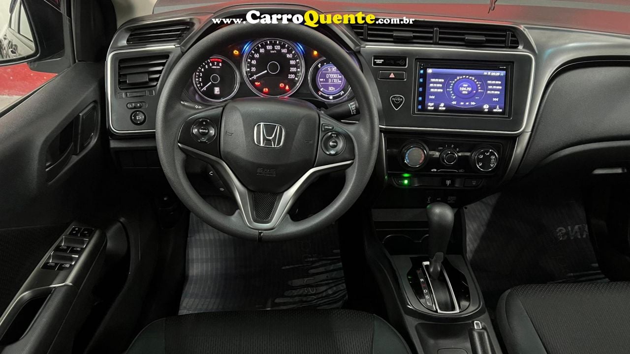 HONDA   CITY SEDAN PERSONAL 1.5 FLEX 16V AUT.   AZUL 2019 1.5 FLEX - Loja