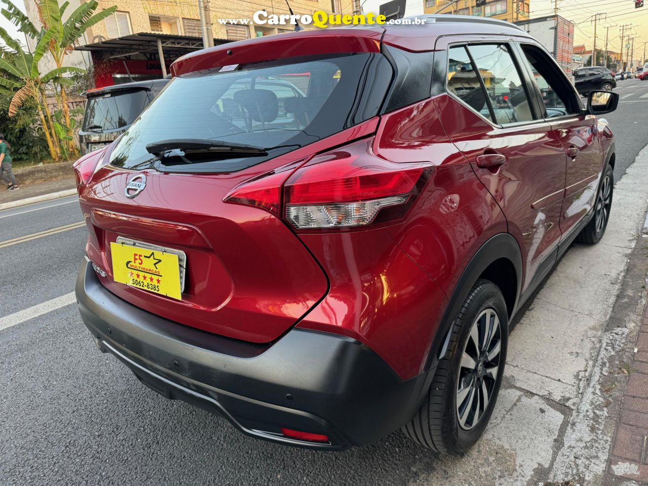 NISSAN   KICKS S 1.6 16V FLEX 5P AUT.   VERMELHO 2019 1.6 FLEX - Loja