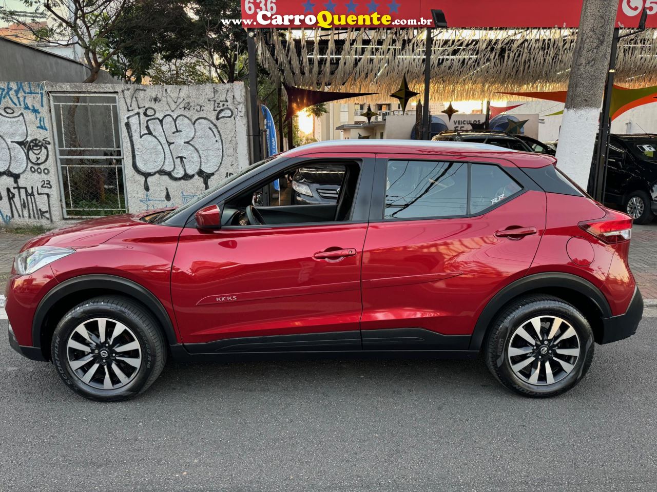 NISSAN   KICKS S 1.6 16V FLEX 5P AUT.   VERMELHO 2019 1.6 FLEX - Loja