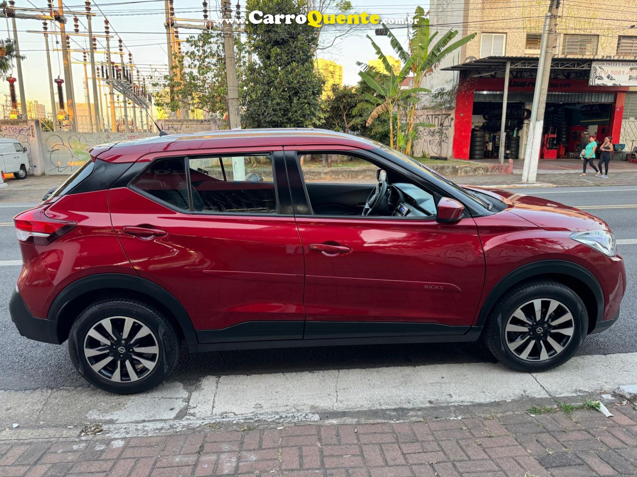 NISSAN   KICKS S 1.6 16V FLEX 5P AUT.   VERMELHO 2019 1.6 FLEX - Loja