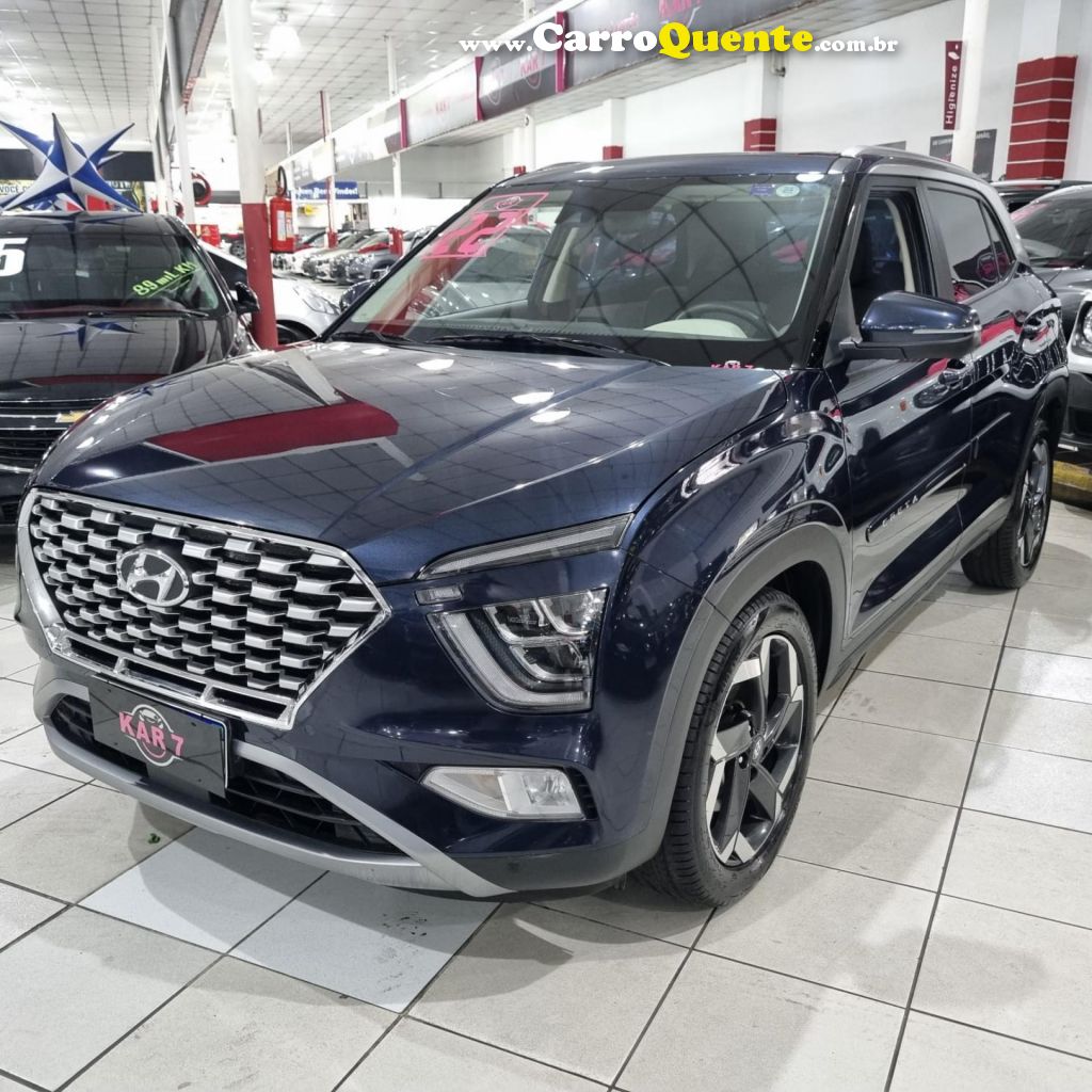 HYUNDAI   CRETA ULTIMATE 2.0 16V FLEX AUT.   AZUL 2022 2.0 FLEX - Loja