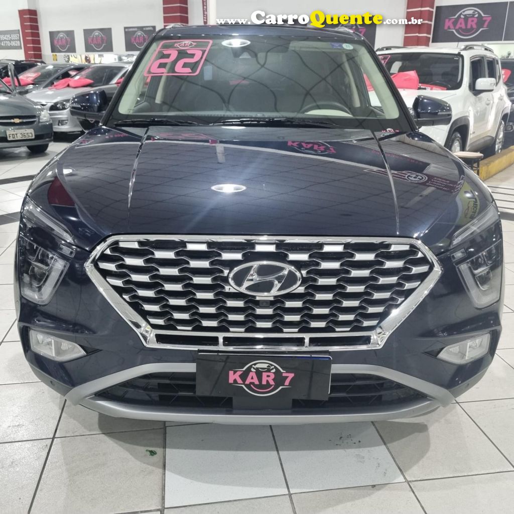 HYUNDAI   CRETA ULTIMATE 2.0 16V FLEX AUT.   AZUL 2022 2.0 FLEX - Loja