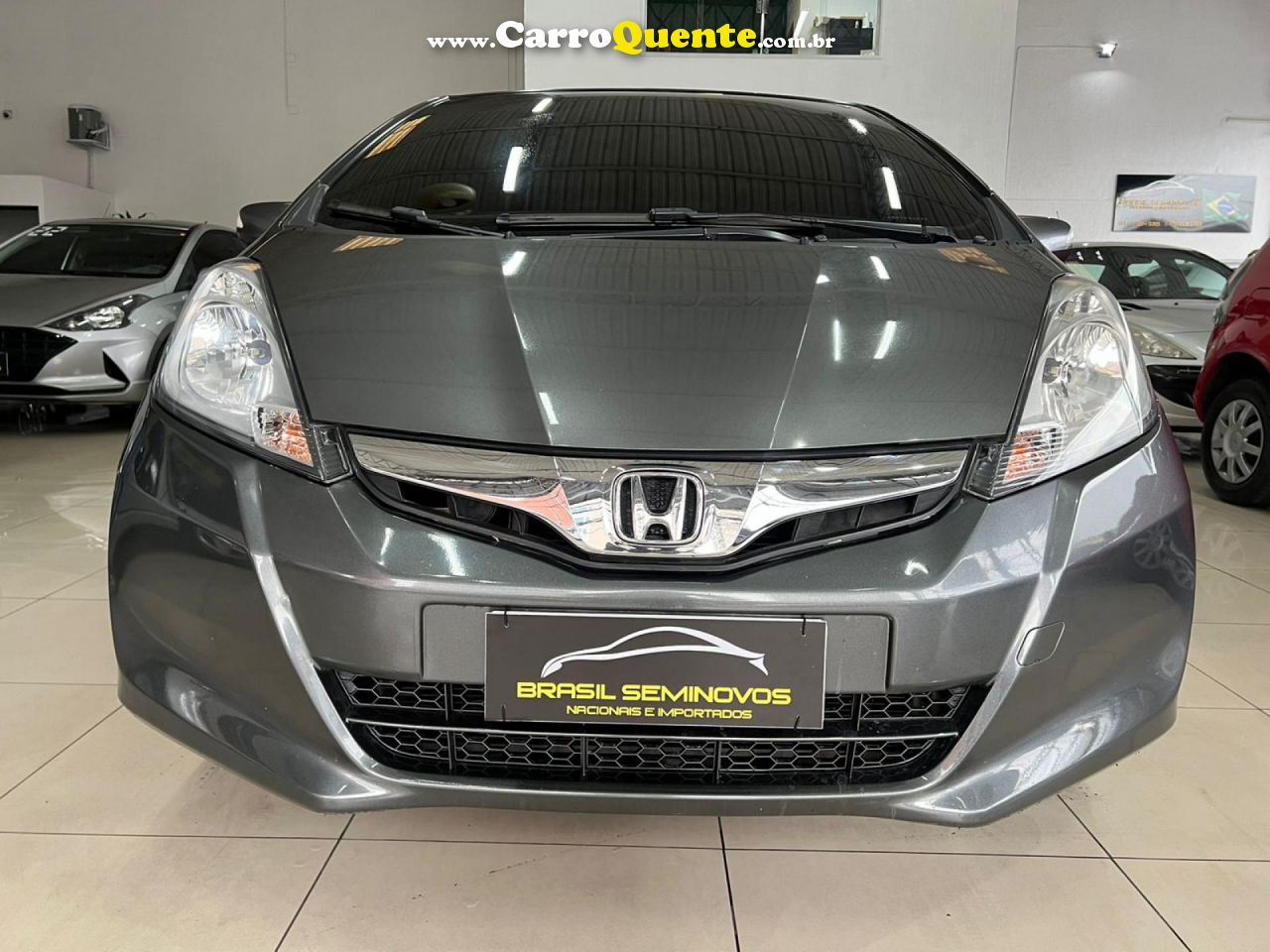 HONDA   FIT EX S 1.5 EX 1.5 FLEX 16V 5P MEC.   CINZA 2014 1.5 FLEX - Loja