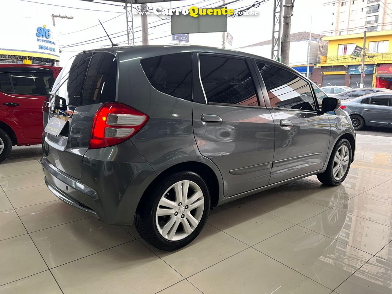 HONDA   FIT EX S 1.5 EX 1.5 FLEX 16V 5P MEC.   CINZA 2014 1.5 FLEX - Loja