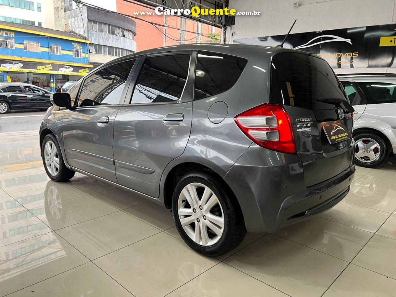 HONDA   FIT EX S 1.5 EX 1.5 FLEX 16V 5P MEC.   CINZA 2014 1.5 FLEX - Loja