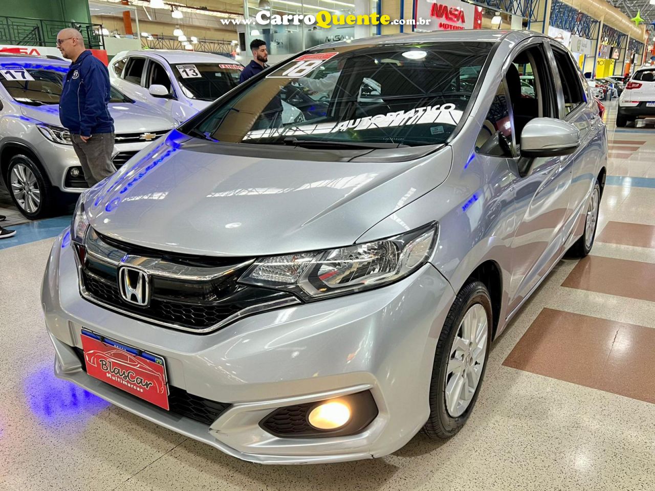 HONDA   FIT LX 1.5 FLEXONE 16V 5P AUT.   CINZA 2018 1.5 GASOLINA - Loja