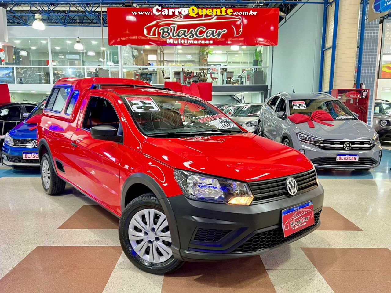 VOLKSWAGEN   SAVEIRO ROBUST 1.6 TOTAL FLEX 16V    VERMELHO 2023 1.6 FLEX - Loja