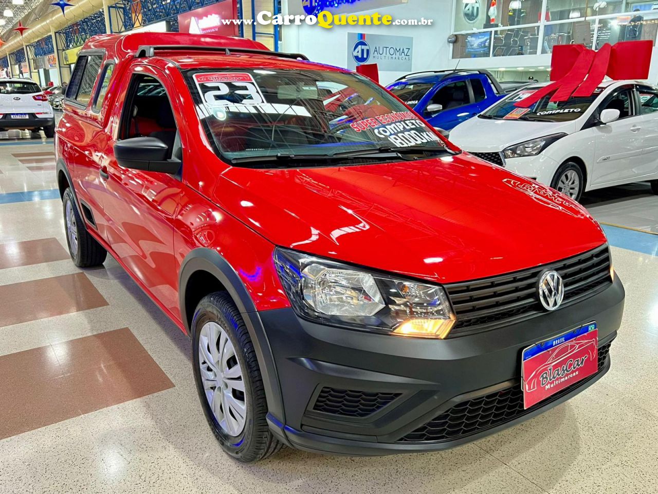 VOLKSWAGEN   SAVEIRO ROBUST 1.6 TOTAL FLEX 16V    VERMELHO 2023 1.6 FLEX - Loja