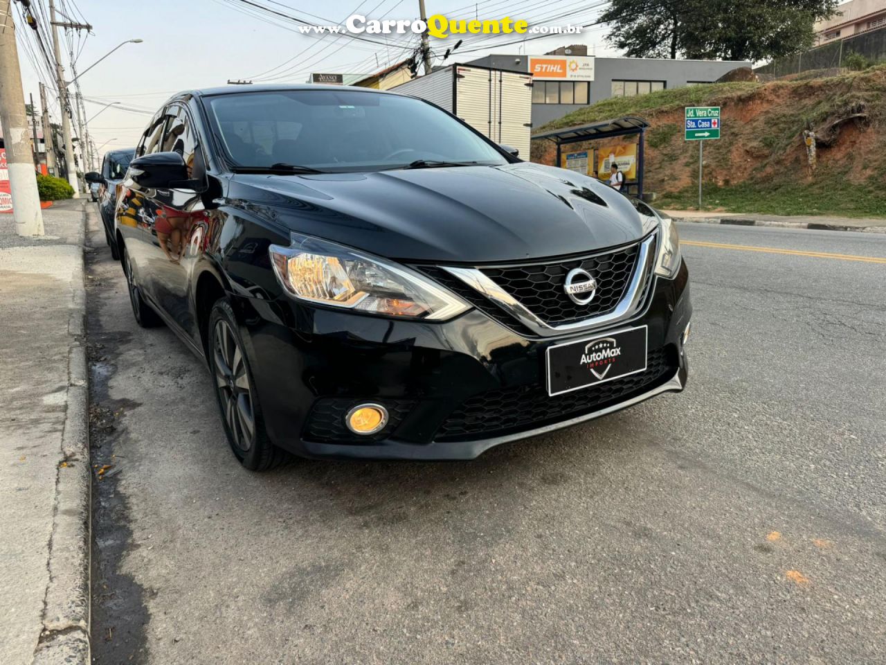 NISSAN   INISSAN SENTRA 20SV CVT   PRETO 2018 2.0 FLEX - Loja