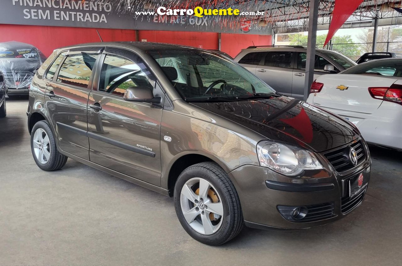 VOLKSWAGEN   POLO SPORTLINE 1.6 MI TOTAL FLEX 8V 5P   CINZA 2009 1.6 FLEX - Loja