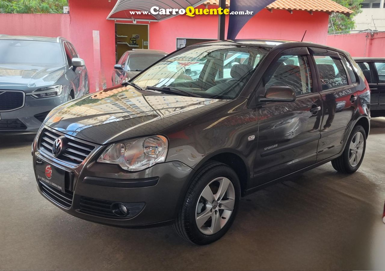 VOLKSWAGEN   POLO SPORTLINE 1.6 MI TOTAL FLEX 8V 5P   CINZA 2009 1.6 FLEX - Loja