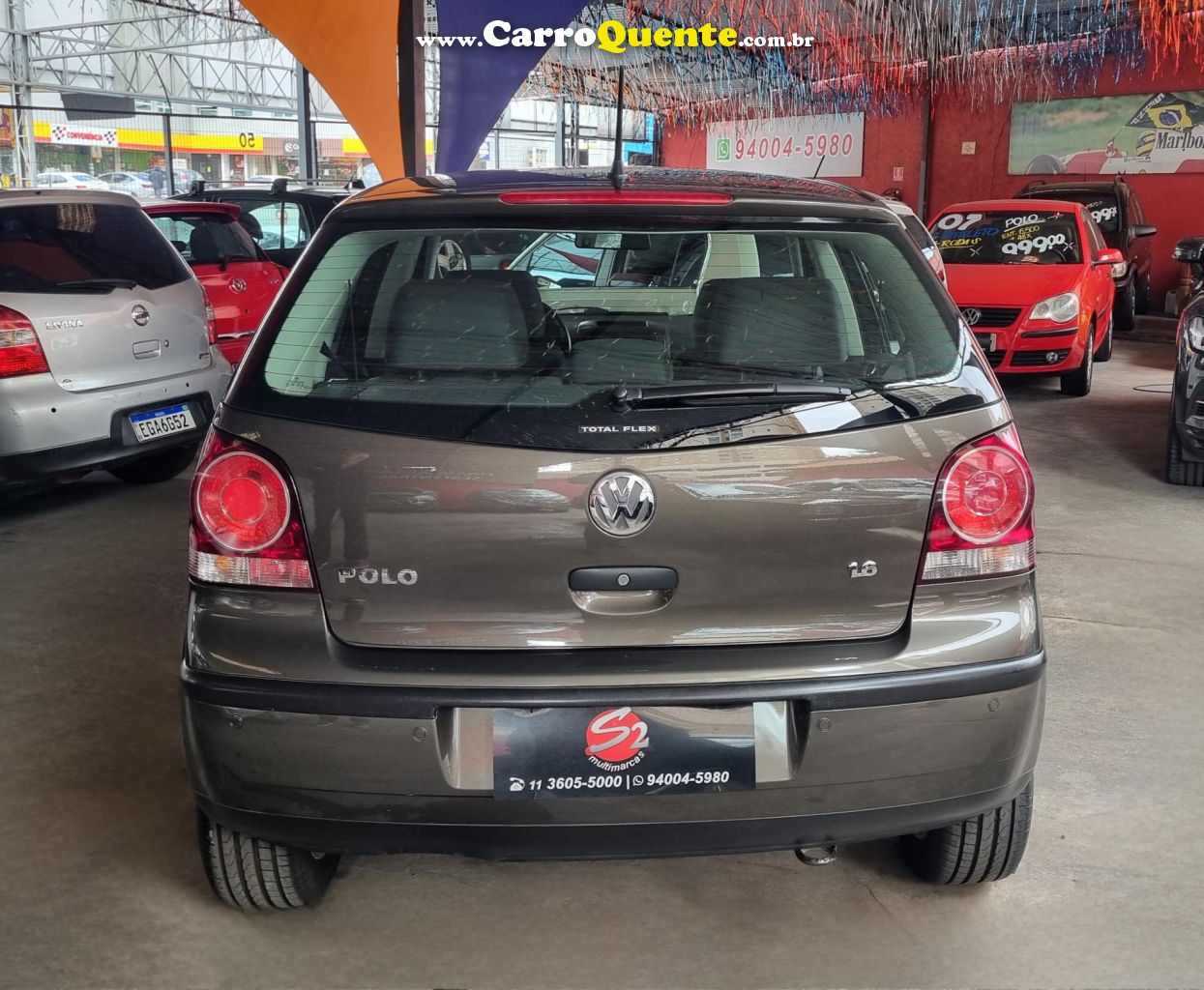 VOLKSWAGEN   POLO SPORTLINE 1.6 MI TOTAL FLEX 8V 5P   CINZA 2009 1.6 FLEX - Loja