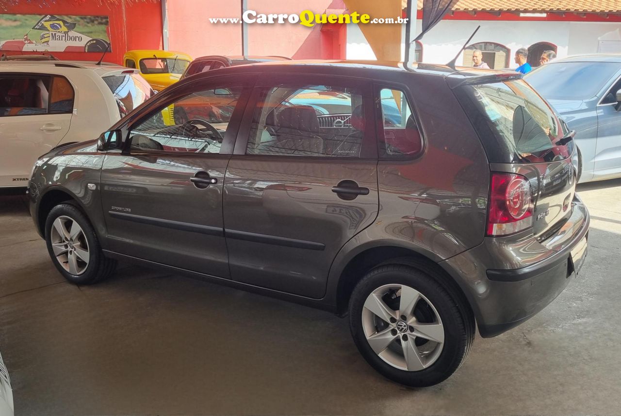 VOLKSWAGEN   POLO SPORTLINE 1.6 MI TOTAL FLEX 8V 5P   CINZA 2009 1.6 FLEX - Loja