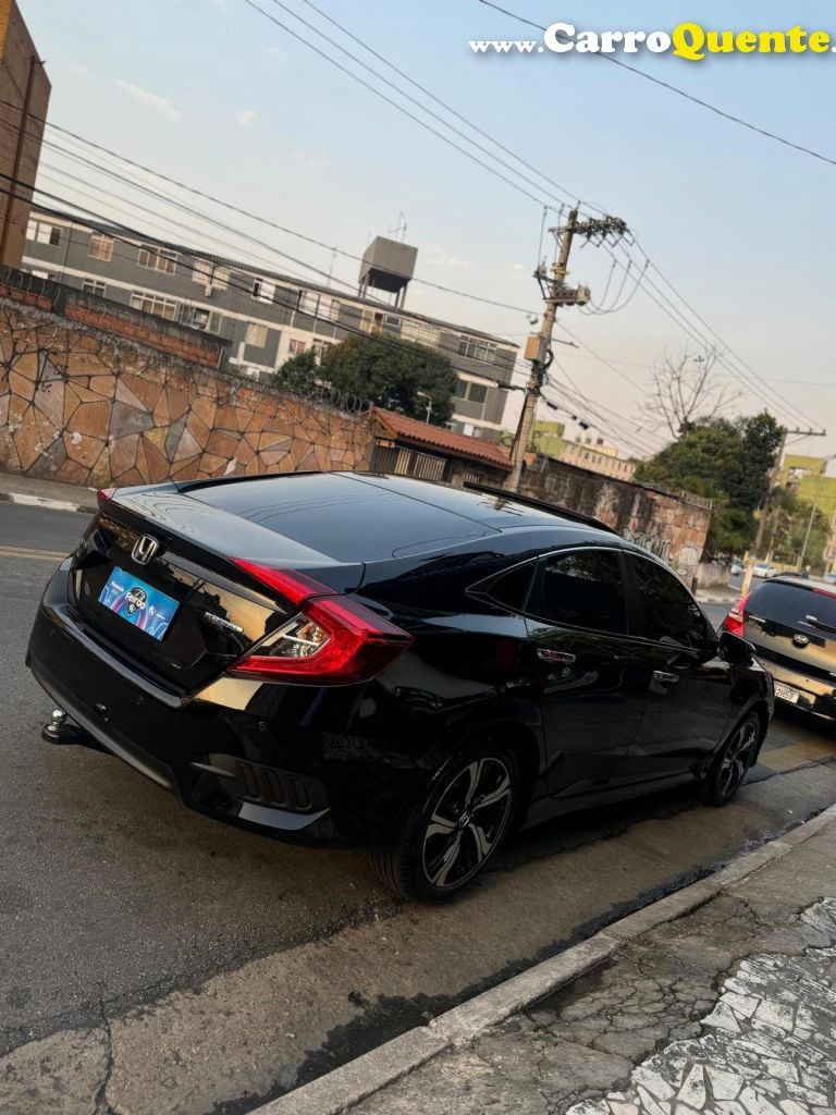 HONDA   CIVIC SEDAN TOURING 1.5 TURBO 16V AUT.4P   PRETO 2019 1.5 GASOLINA - Loja