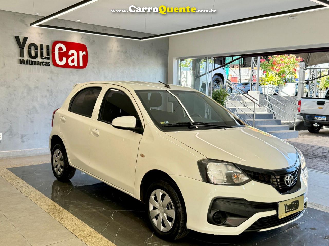 TOYOTA   ETIOS X 1.3 FLEX 16V 5P AUT.   BRANCO 2019 1.3 FLEX - Loja