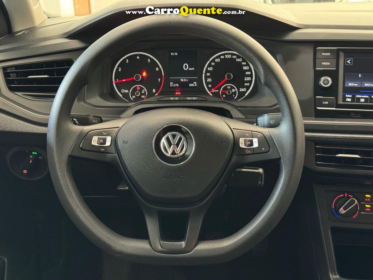 VOLKSWAGEN   VIRTUS 1.6 MSI FLEX 16V 5P MEC.   BRANCO 2022 1.6 FLEX - Loja