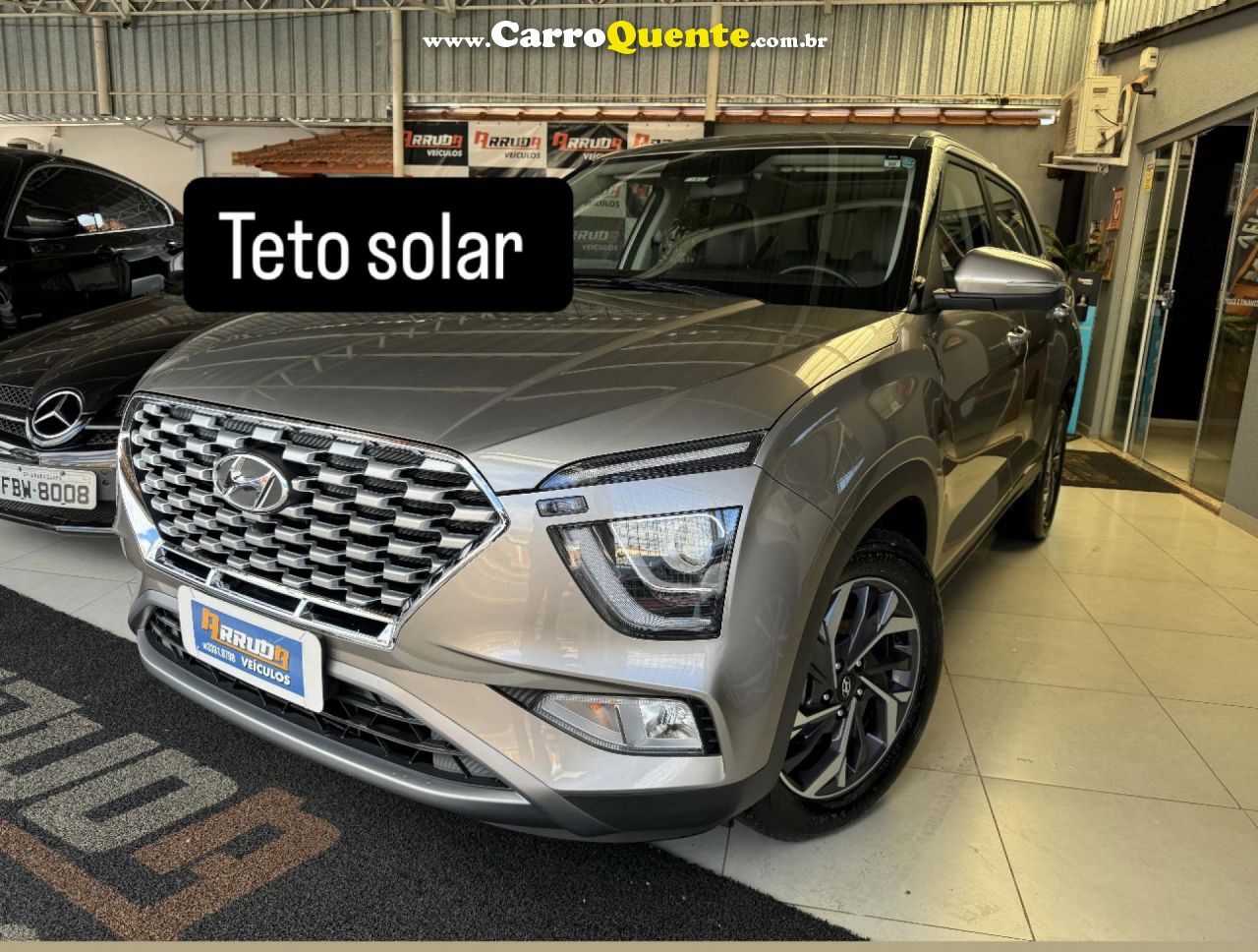 HYUNDAI   CRETA PLATINUM 1.0 TB 12V FLEX AUT.   PRATA 2022 1.0 FLEX - Loja