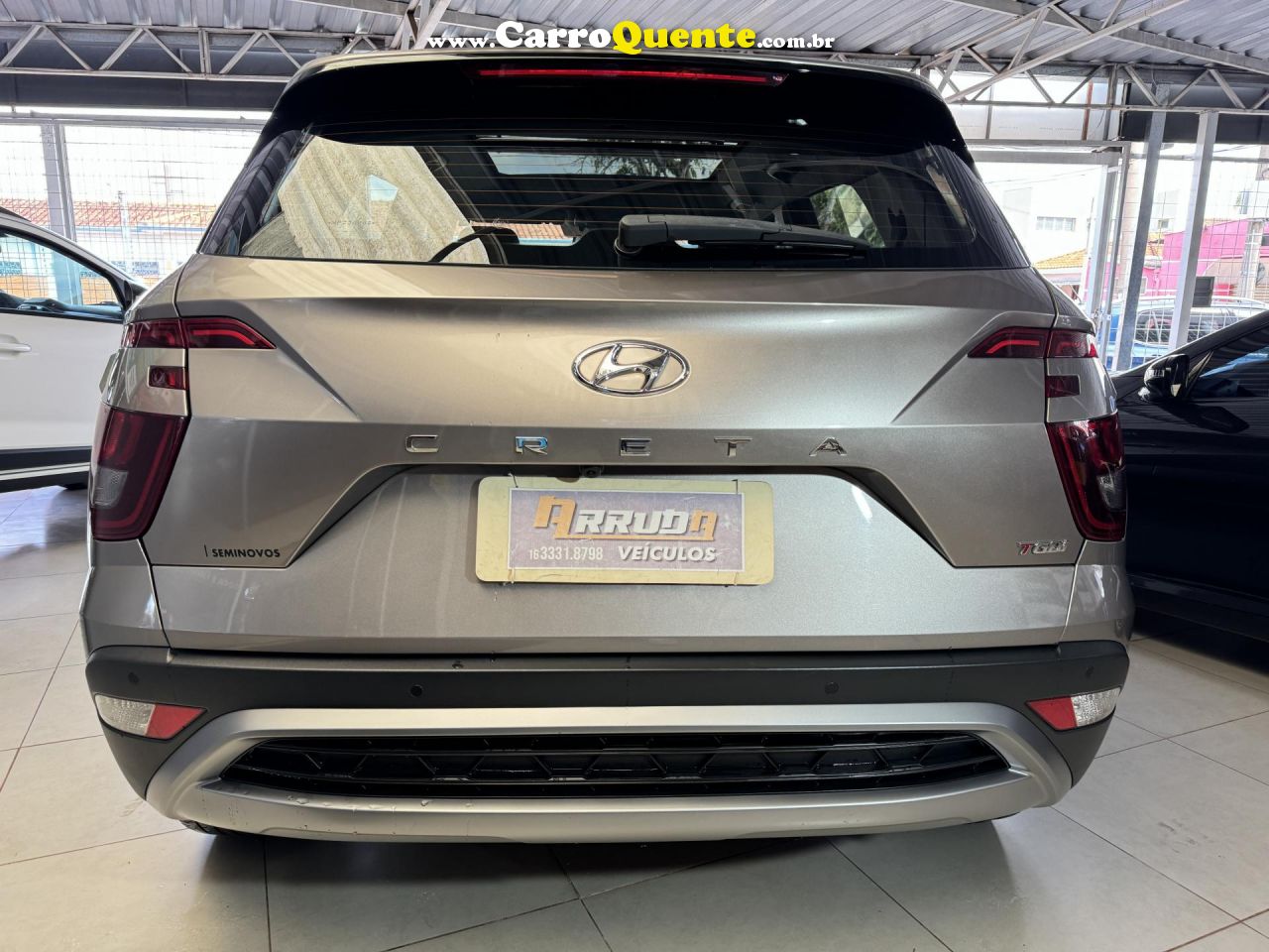 HYUNDAI   CRETA PLATINUM 1.0 TB 12V FLEX AUT.   PRATA 2022 1.0 FLEX - Loja