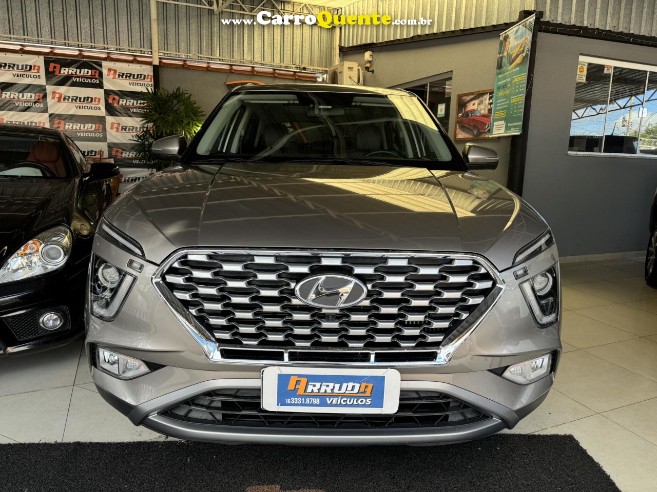 HYUNDAI   CRETA PLATINUM 1.0 TB 12V FLEX AUT.   PRATA 2022 1.0 FLEX - Loja