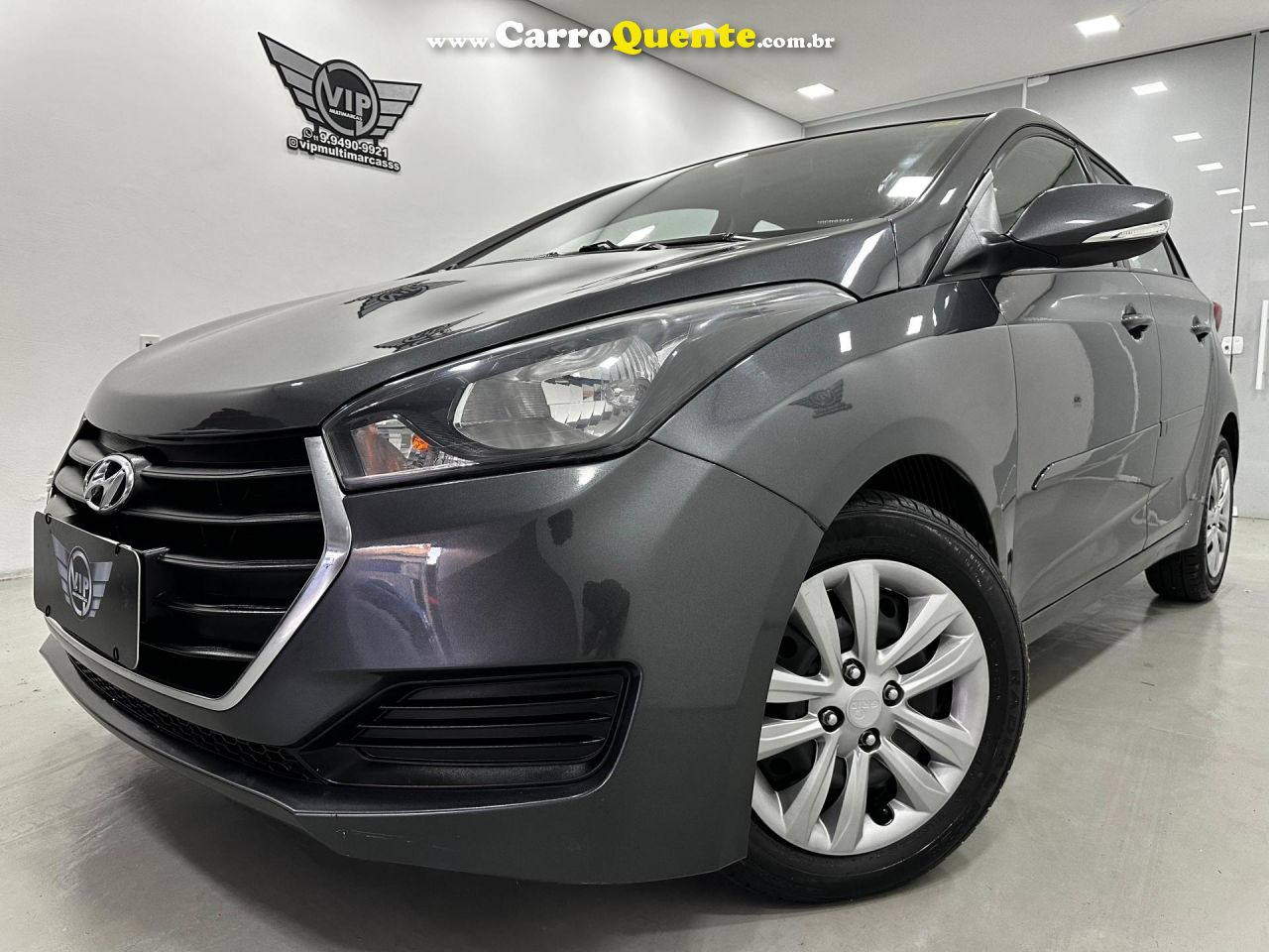 HYUNDAI   HB20 COMFORT PLUS 1.0 TB FLEX 12V MEC.   CINZA 2017 1.0 FLEX - Loja